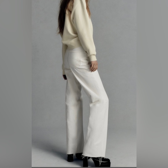Zara Jeans Zara Trf Wide Leg Full Length Jeans Poshmark